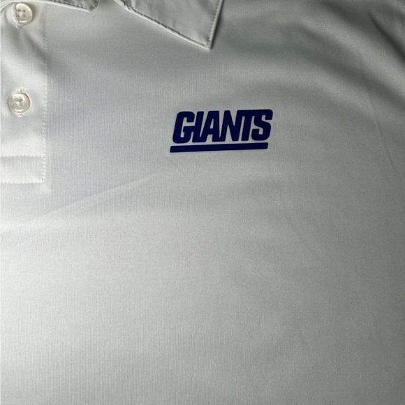 NFL New York Giants Nike Dri-Fit White Polo Shirt Sz 2XL - Picture 2 of 7